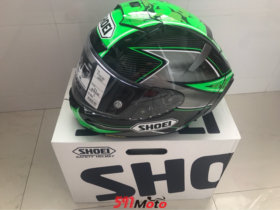 shoei x14小绿人