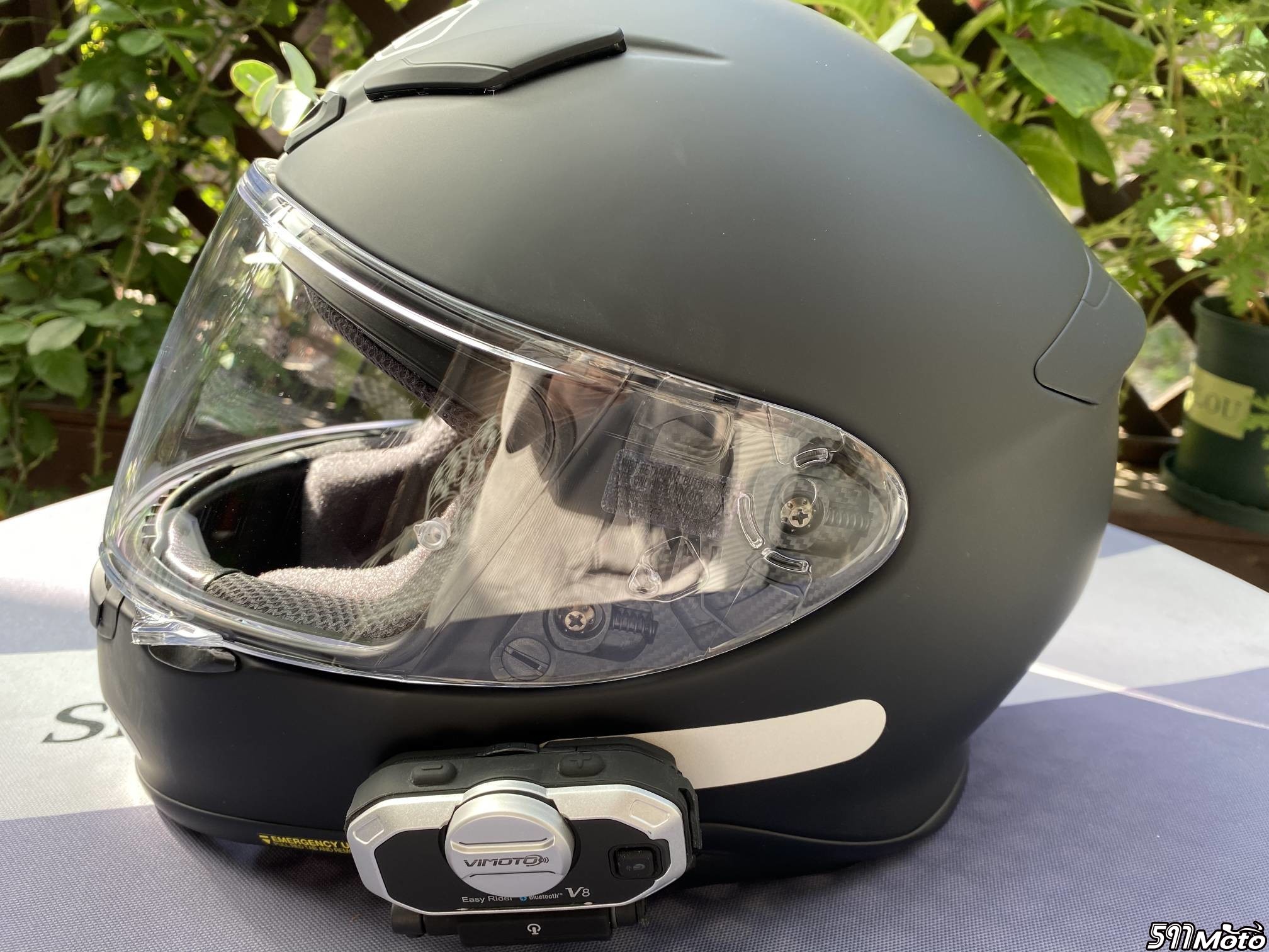 转shoei_z7头盔,磨砂黑m号,已经装了v8